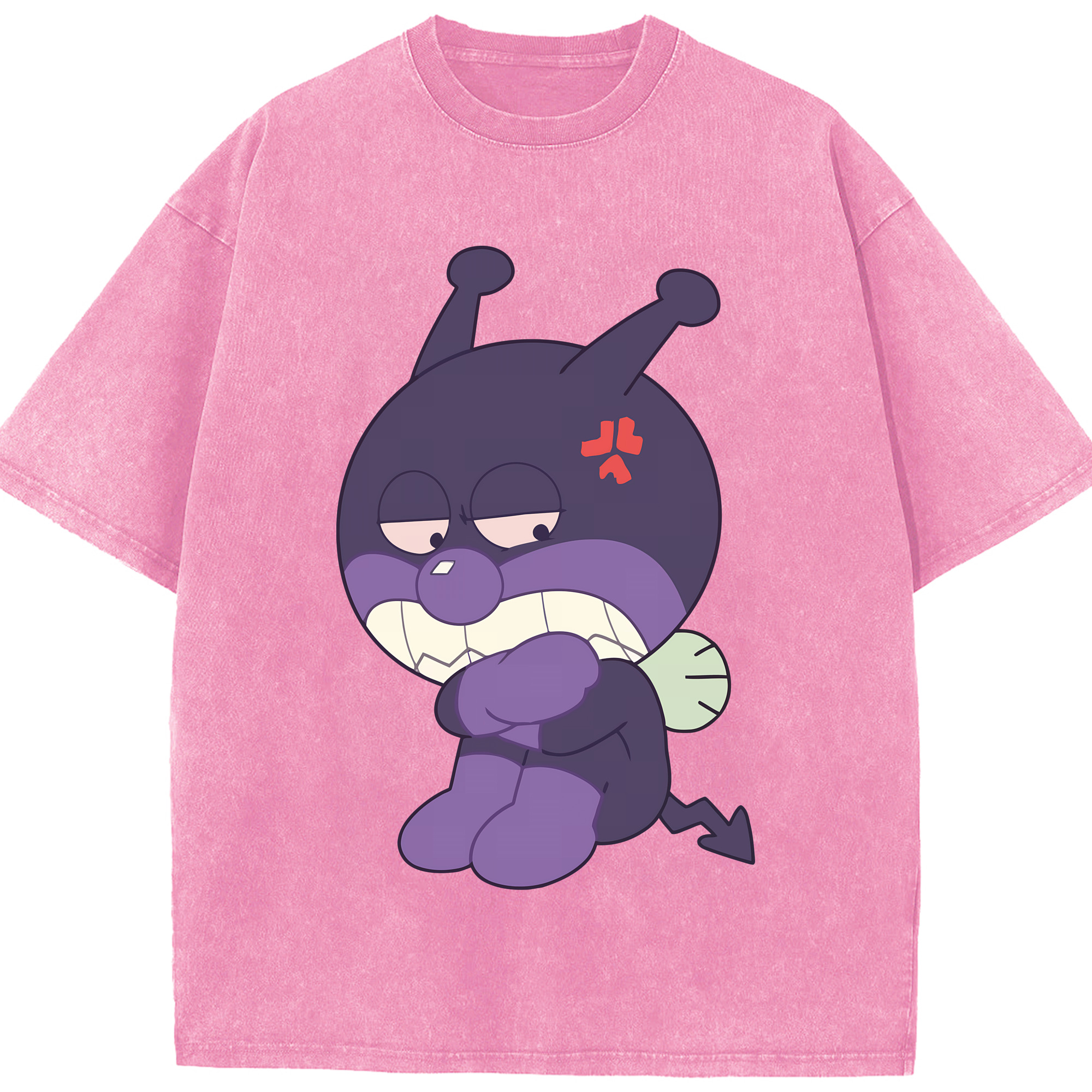 （画像用） アンパンマン Anpanman 綿100% ヴィンテージ風 半袖Tシャツ（フロントプリント）